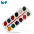 12 pcs Oval Shaped Water Color Cake with Art Brush